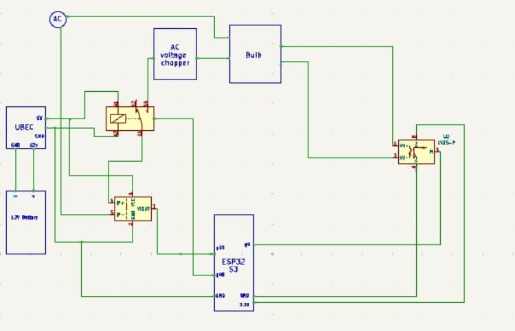 Circuit Diagram of Smart Power Management System
