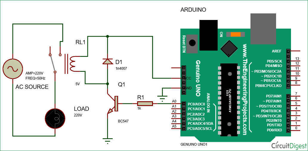 Arduino Relay Control Tutorial  later than Code and Circuit Diagram