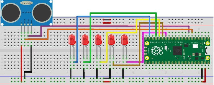 Distance Meter Circuit Diagram