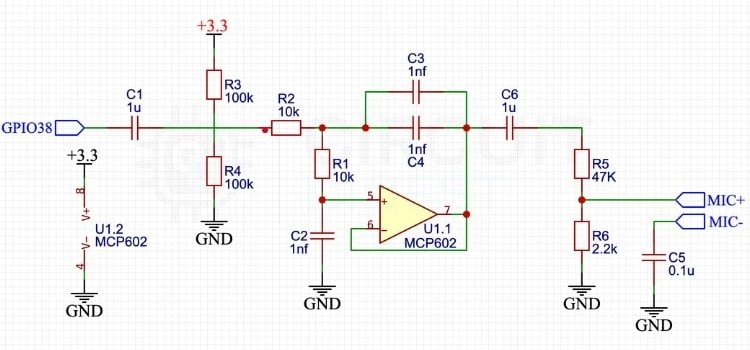ESP32 Interactive Voice Response System Circuit Diagram