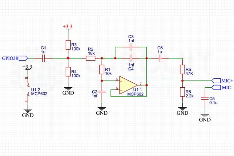 ESP32 Interactive Voice Response System Circuit Diagram