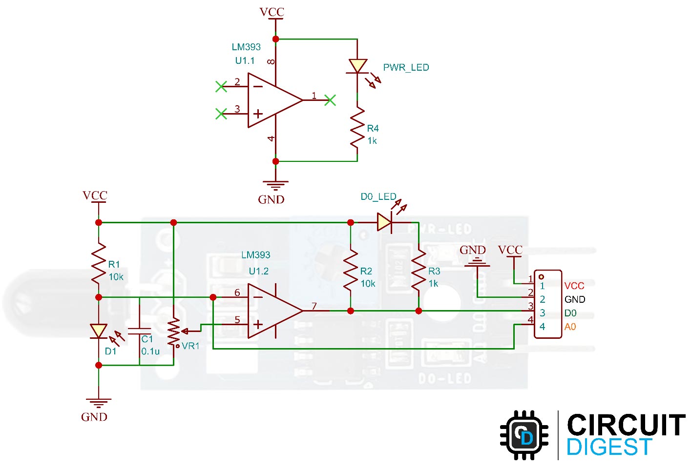 Flame Sensor Module Circuit Diagram