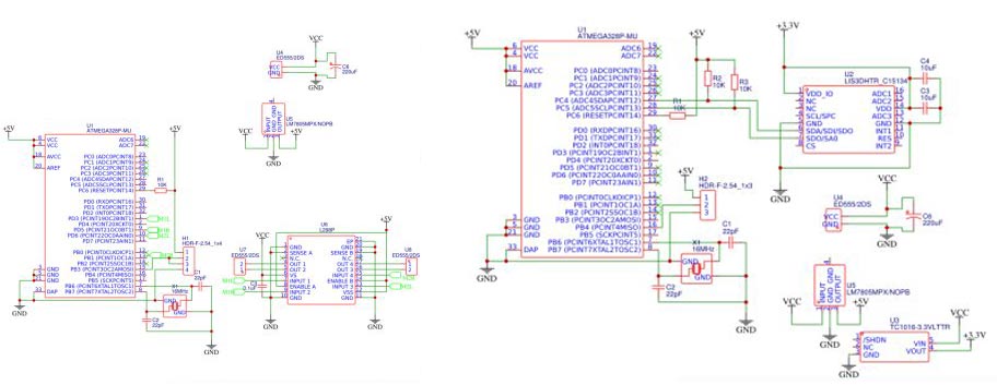 Arduino based Gestures controlled Robot using Accelerometer Circuit Diagram