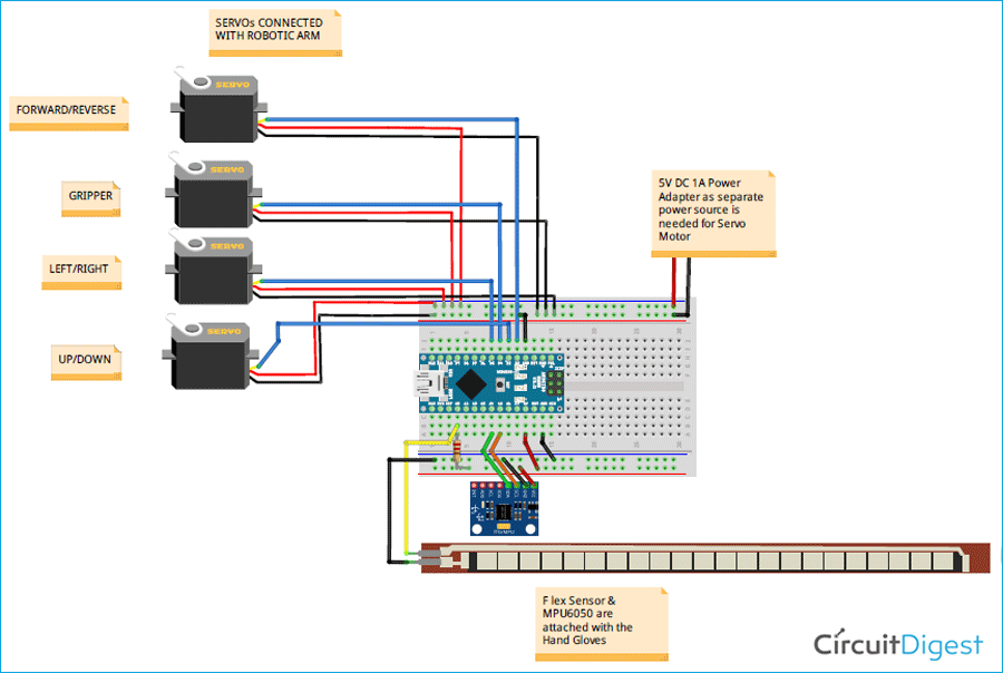 assembling arduino robotic arm