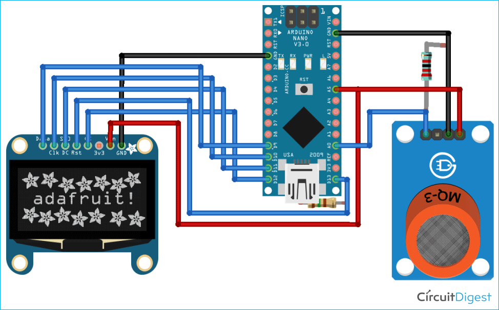 Arduino MQ135 Sensor Based CO2 Meter Measure CO2 Using