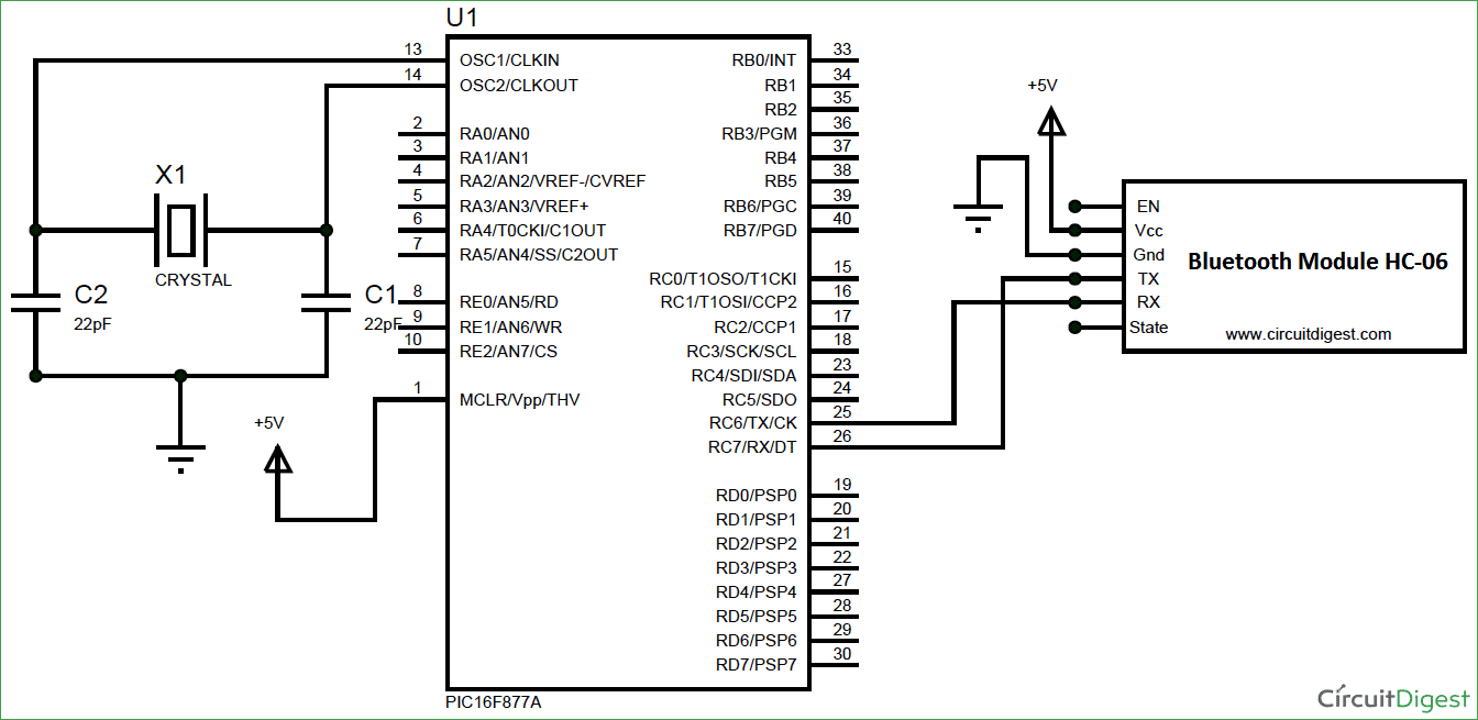 Interfacing-Bluetooth-HC06-with-PIC-Microcontroller-circuit