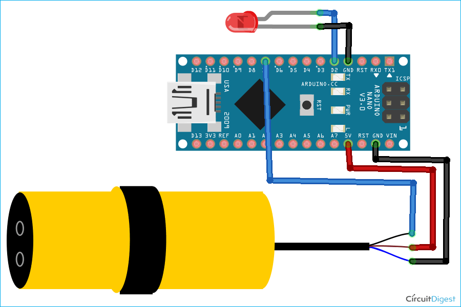 Interfacing E18-D80NK Sensor with Arduino