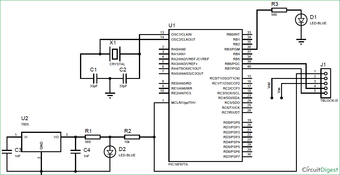 LED-blinking-with-PIC-microcontroller-circuit-diagram