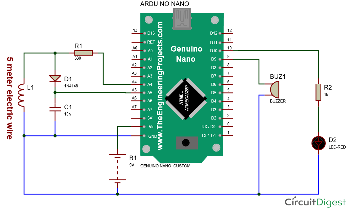 Pin-Pointer Metal Detector - Arduino : 6 Steps (with Pictures) -  Instructables