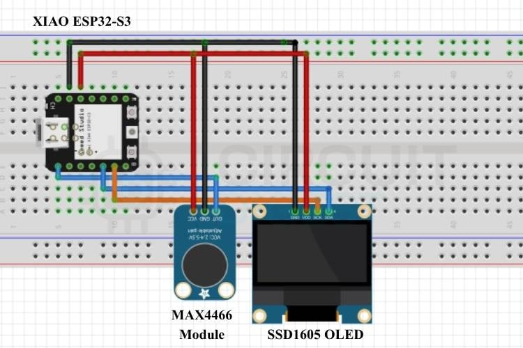 Circuit Diagram of Noise Pollution Monitoring System Circuit Diagram of Noise Pollution Monitoring System