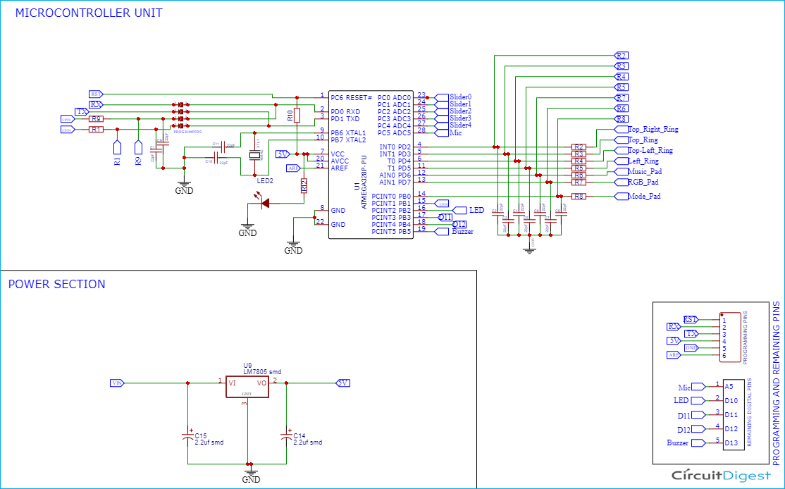 PCB Light Panel Circuit Diagram