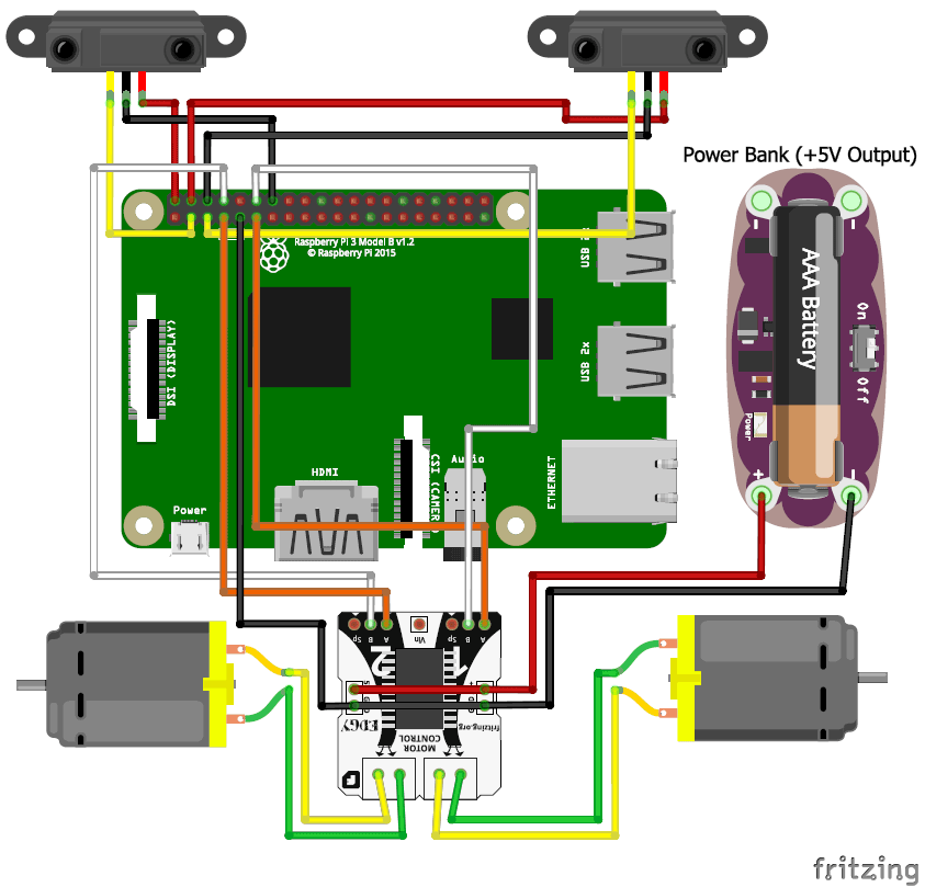 Uctronics Robot Car Kit For Raspberry Pi