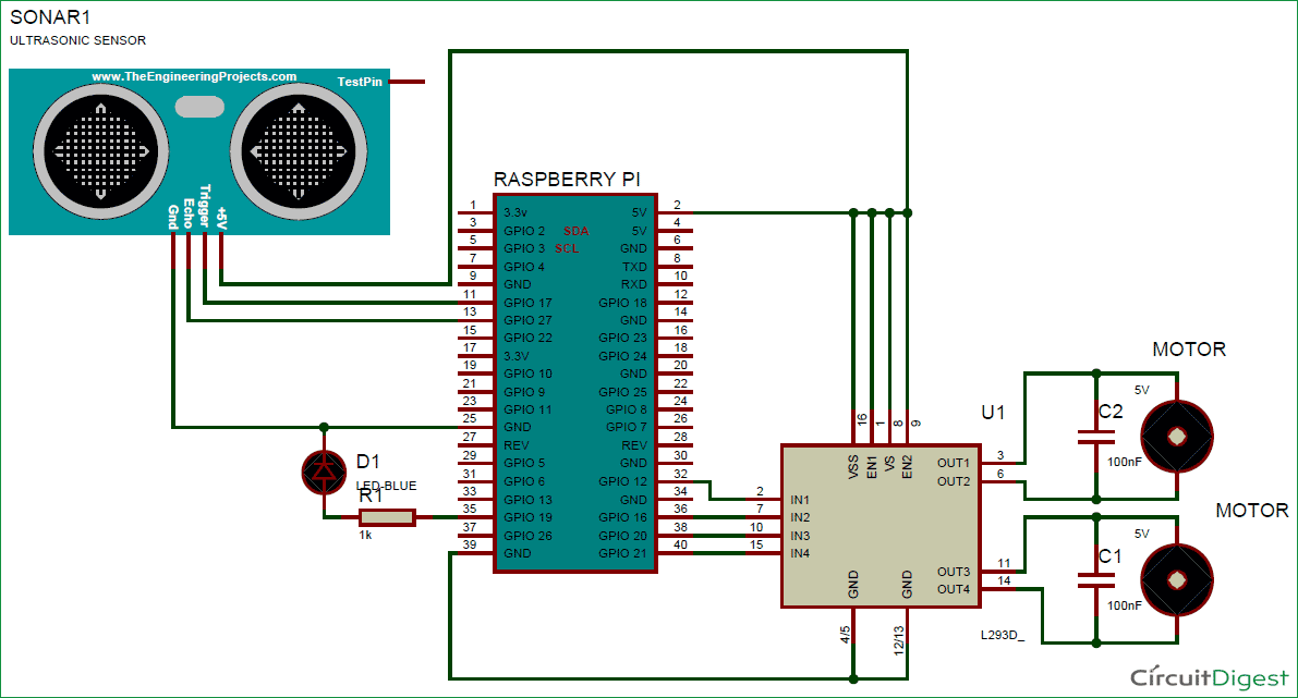 Raspberry pi proteus library