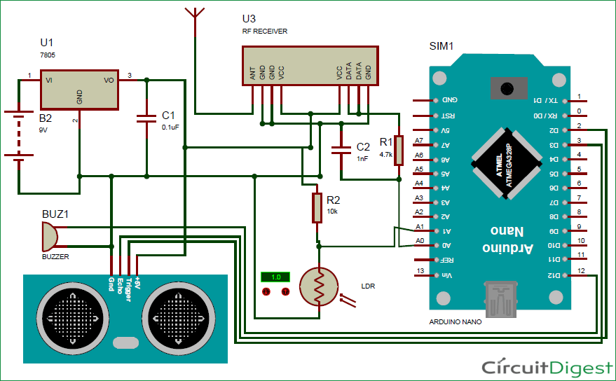 Smart Blind Stick Project using Arduino and Sensors