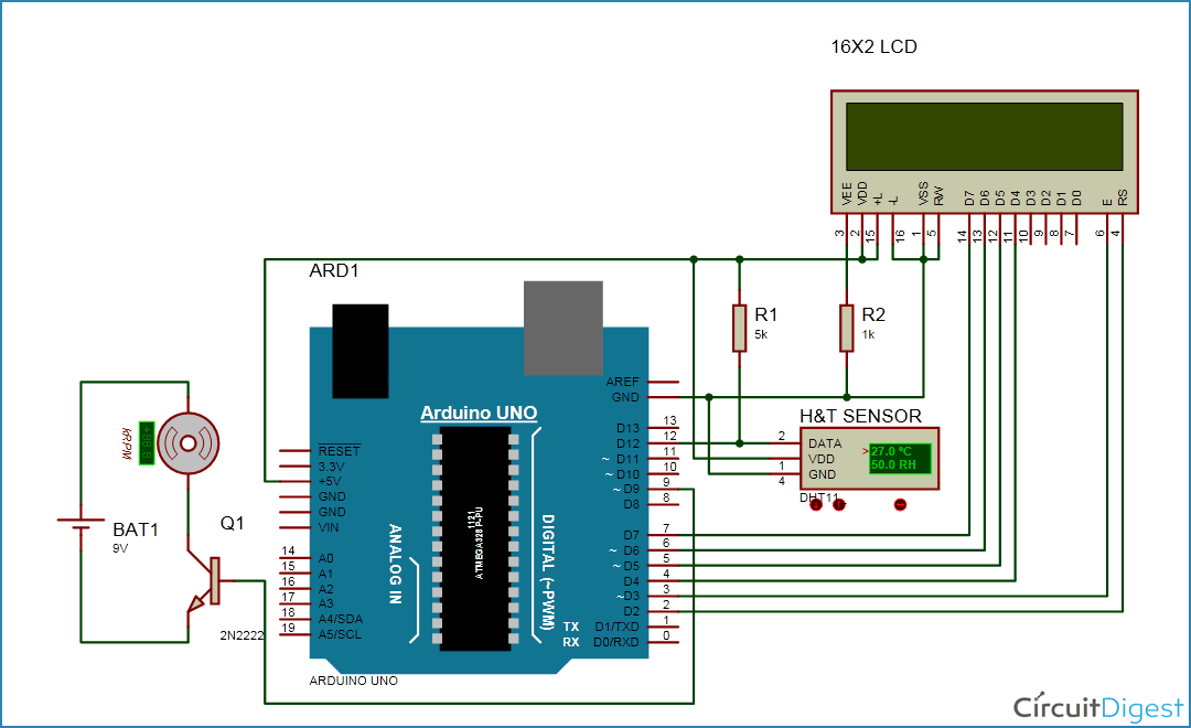 Automatic Temperature Controlled Fan using Arduino