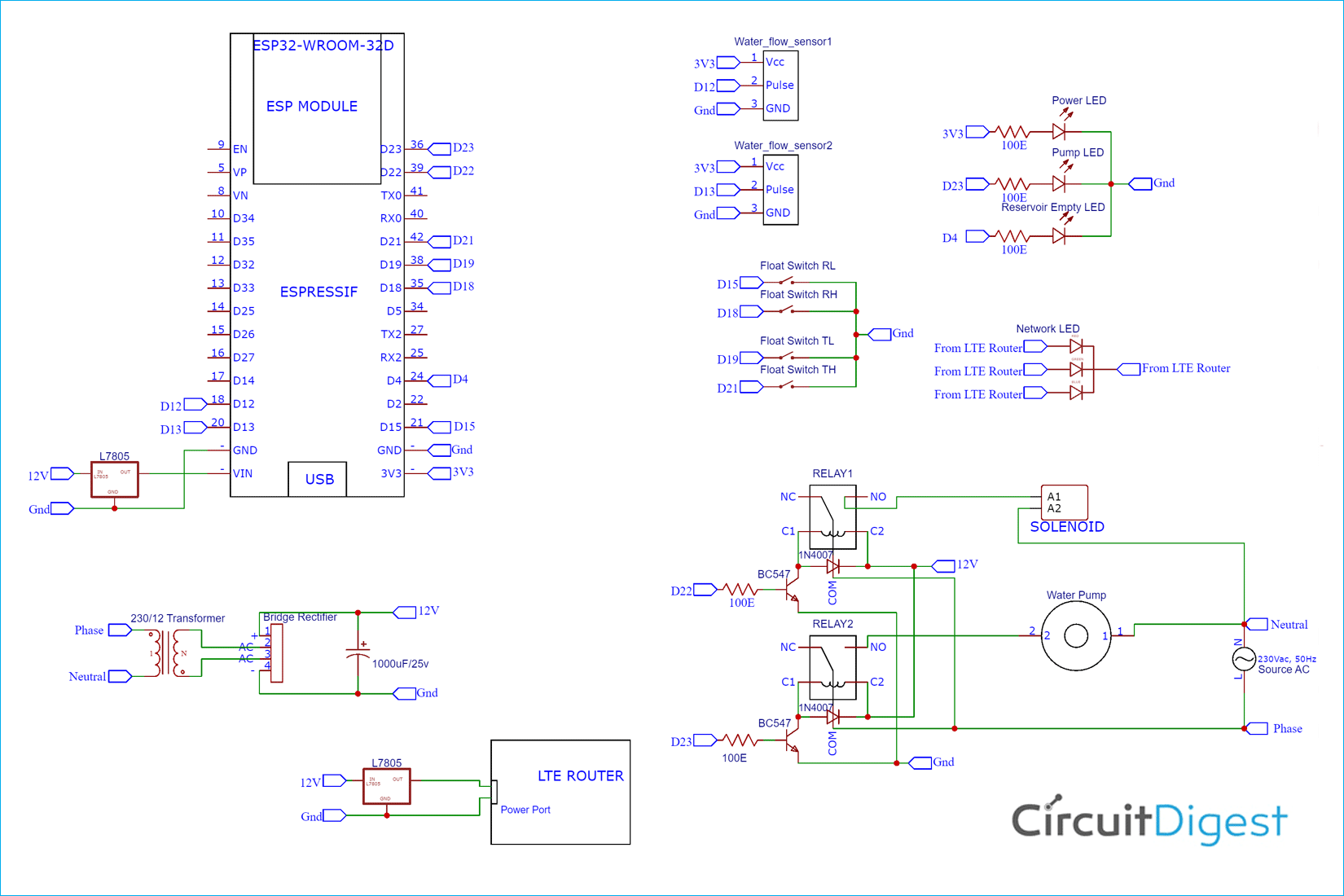 Water Net Circuit Diagram