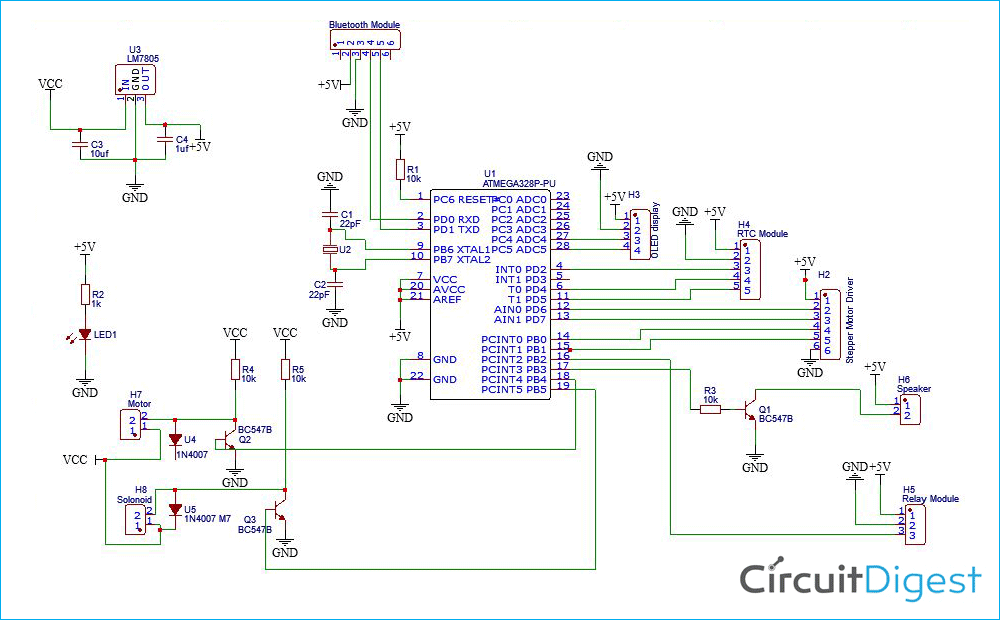 Coffee Alarm Circuit Diagram