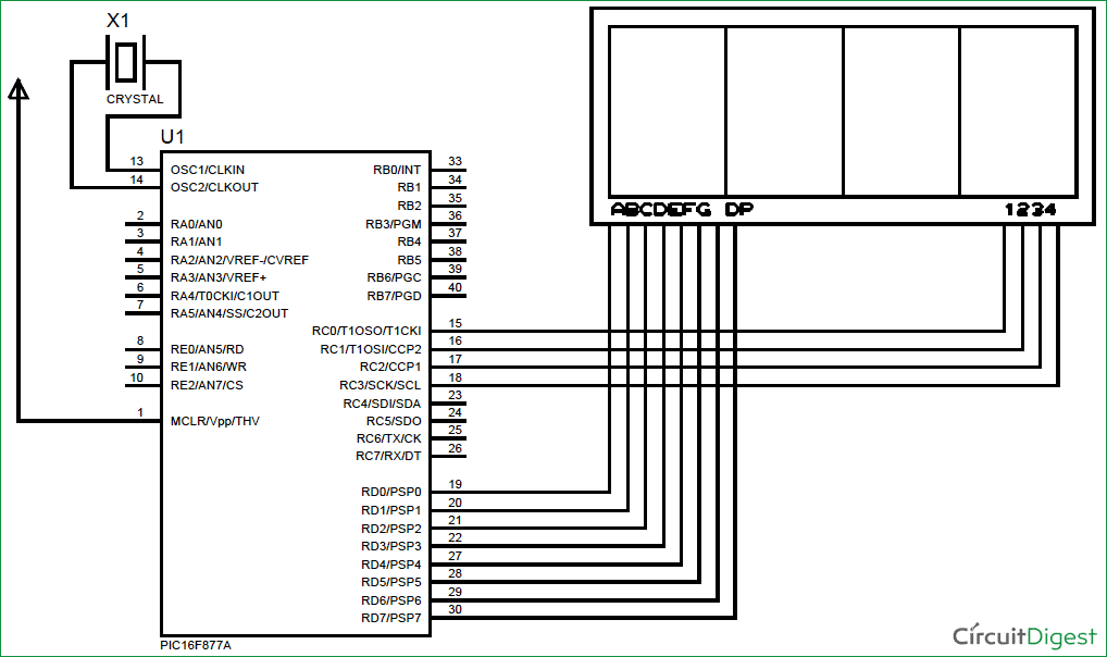 7 Segment Display Interfacing With Pic Microcontroller Pic16f877a 0075