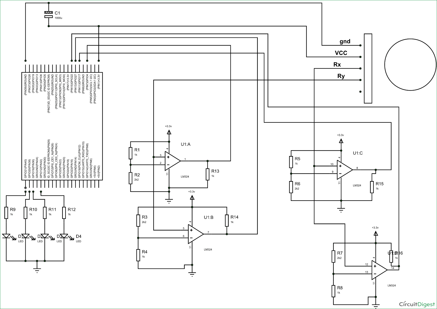 Analog Joystick Wiring Diagram