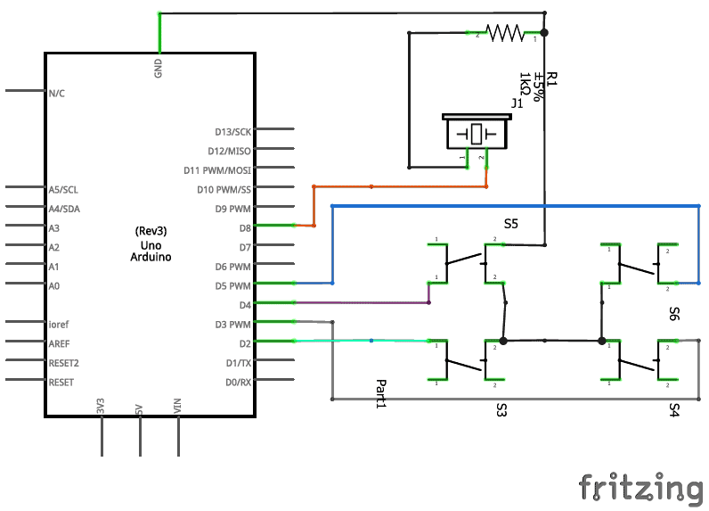 arduino piezo buzzer melody