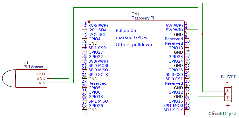 Simple Raspberry Pi Motion Sensor/Detector Alarm Project with Code and