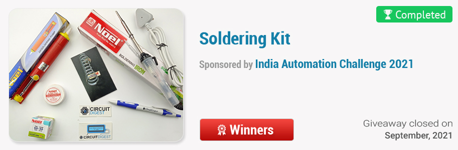circuitdigest giveaways soldering kit