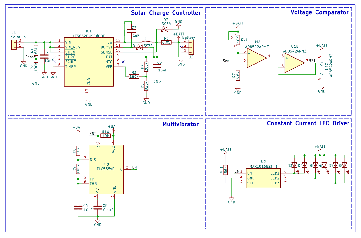 Solar Stud Light Circuit Diagram