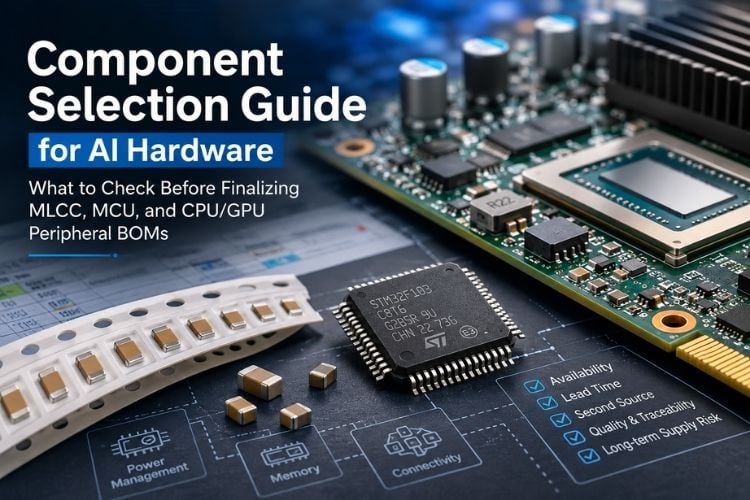 Component Selection Guide for AI Hardware: What to Check Before Finalizing MLCC, MCU, and CPU/GPU Peripheral BOMs