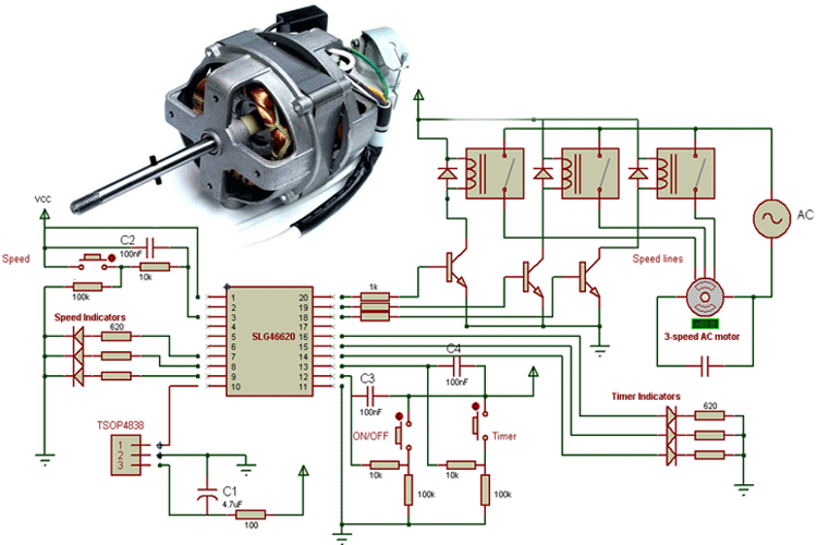 IR Decoder for Multi-Speed AC Motor Control