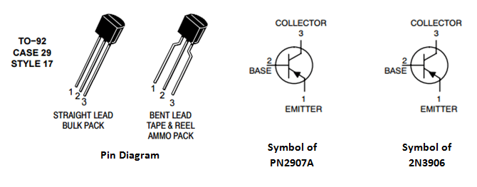 pnp transistor pinout