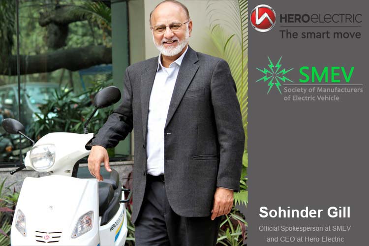 Sohinder Gill, Official Spokesperson at SMEV and CEO at Hero Electric