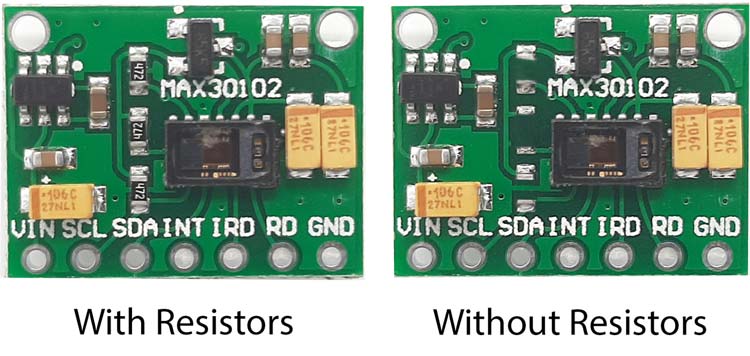 MAX30102 with or without Resistors