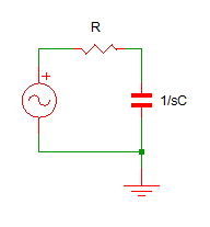 RC Transfer funtion circuit