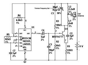 wireless signal jammer diagram