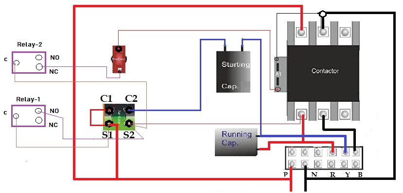 Motor Capacitor Wiring Diagram Manual - BADBOYCORNER