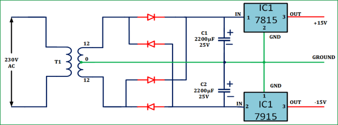 Simple Audio Tone Control Circuit Diagram