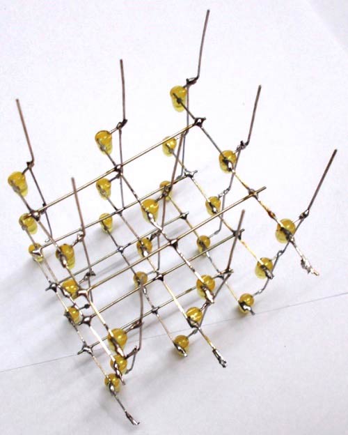 3x3x3_LED_cube with 555 timer ic