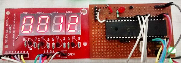 fnd small size 036 red 7 segment 6 digit number color led display