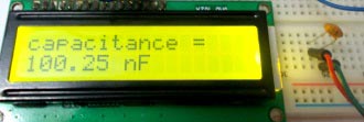 Arduino Capacitance Meter 100nf capacitor reading