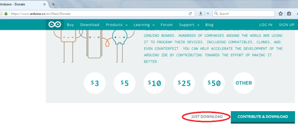 Arduino IDE download LED blinking_2