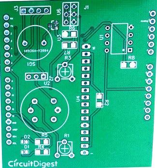 Arduino-smoke-detector-shield-PCB