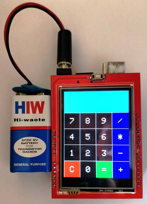Arduino touch screen calculator using tft lcd display
