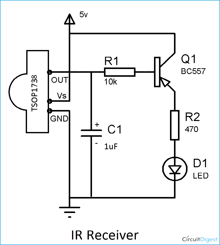 TSOP1738 Infrared Sensor IC Datasheet, Pinout, Working