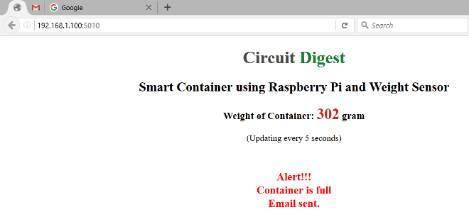 IoT-Raspberry-Pi-smart-container-webpage-alert