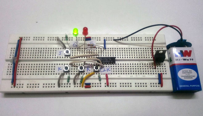 JK flip-flop working and circuit