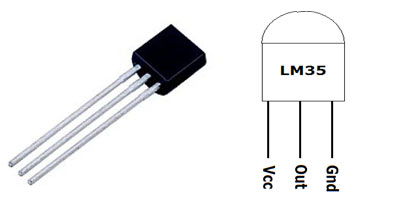 LM35 Temperature Sensor Pins