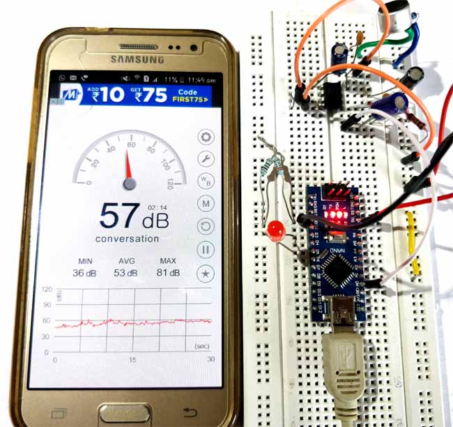 Arduino Sound Level Meter - Measure Sound/Noise Level in ...