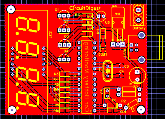 PCB-layout-for-car-Battery-Voltage-Monitoring-system