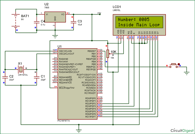 How to Use Interrupts in PIC Microcontroller - PIC16F877A Interrupts ...