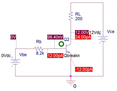 PSPICE Simulation of BJT as Switch